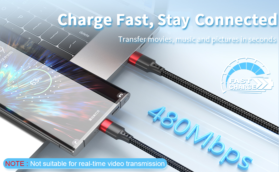 support 480Mbps fast data transfer