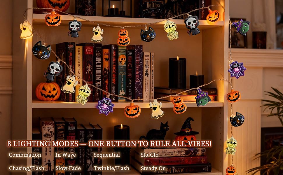 spider Halloween lights