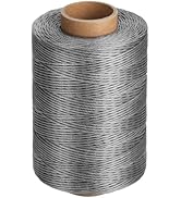 KAQRHFT 0.8 mm 328 Yards Round Waxed Thread, Waxed Thread for Leather Sewing, Leather Thread Wax ...