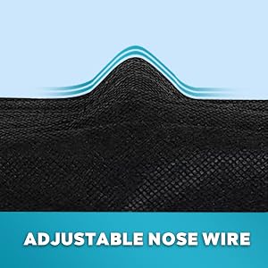 ADJUSTABLE NOSE WIRE for PROPER FITTING