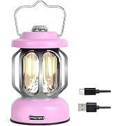 SEAMAGIC Rechargeable LED Camping Lanterns, Vintage Camping Lights Battery Operated, Portable Ret...