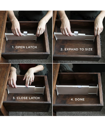 berry ave storage and organization broom holder grippers mop hanger drawer dividers separators