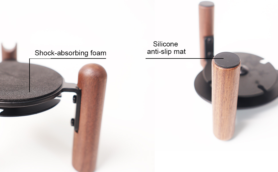 echo dot max stand,black walnut stand for echo dot max