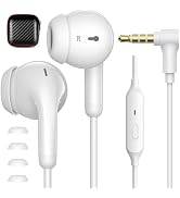Wired Earbuds with Microphone for Macbook/Laptop, Corded Earphones with 3.5mm Headphone Jack Ligh...