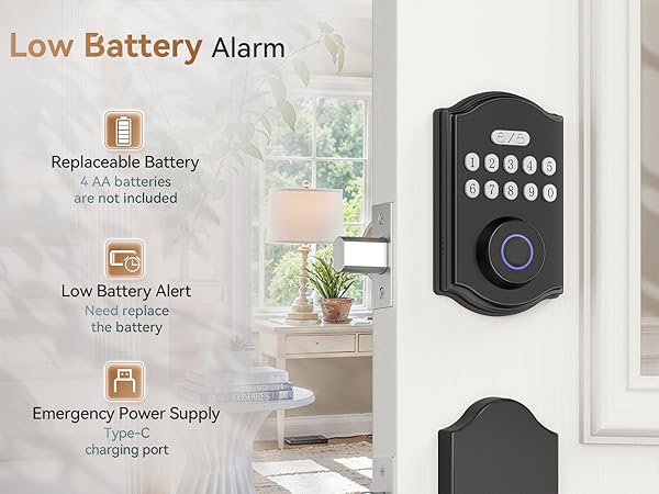 digital door lock with keypad set