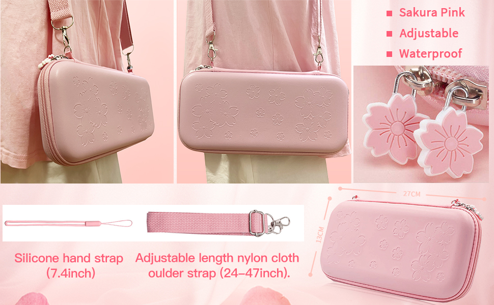 switch oled case pink