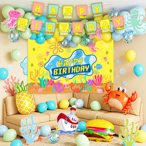 cartoon sponge themed party supplies