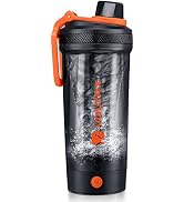 VOLTRX Electric Protein Shaker Bottle - USB Rechargeable Mixer Cup for Shakes and Meal Replacemen...