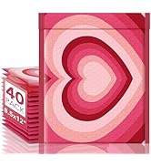 Metronic Bubble Mailers 8.5x12 Inch 40 Pack Usable Size 8.5x11" Sweet Heart Style, Waterproof Mai...