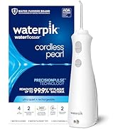 Waterpik Cordless Pearl Rechargeable Portable Water Flosser for Teeth, Gums, Braces Care and Trav...