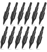 AREYCVK (12Pcs) Archery Points,100 Grains Archery Field Points,Archery Practice Hunting Arrow Tip...