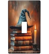 Decorative Art Light Switch Covers Enchanted Witch Hat Halloween Single Toggle Wall Plate Decorat...