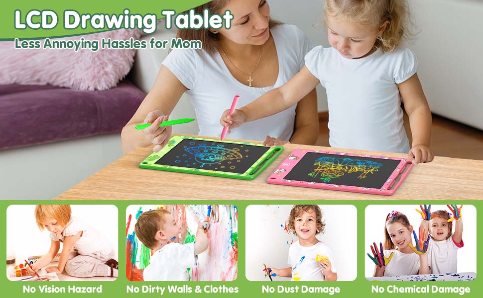 2 pack lcd writing tablet for kids