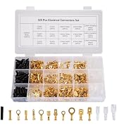 KOXXIAMOQ 525pcs 2.8/4.8/6.3mm Male and Female Wire Spade Connectors, Quick Splice Wire Crimp Ter...