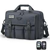 Large Tactical Laptop Bag for Men, Military 17.3 Inch Computer Bag Briefcase with Passport Wallet...