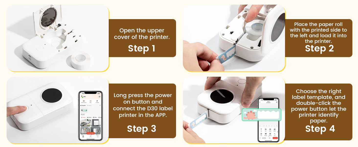 Bluetooth Label Maker Machine with Tape