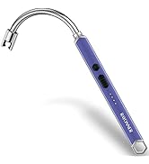 RAYONNER Lighter Electric Candle Lighter Rechargeable USB Lighter Long Flexible Neck (Purple)