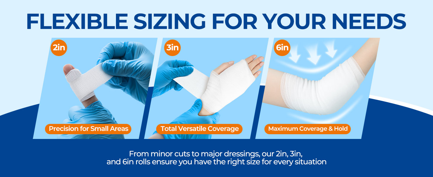 rolled gauze 4 inch sterile for wound care