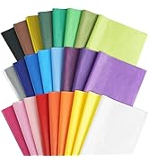 Bobobag 150 Sheets Colored Tissue Paper, 20X14 inch Christmas Tissue Paper for Gift Bags,Gold Sil...