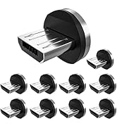 Bojianxin Magnetic Connector Tips Head for Type C Android Devices (10 Pack), USB C Magnetic Phone...