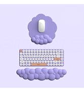 Cloud Keyboard Wrist Rest and Mouse Pad with Wrist Rest with Coaster Set Ergonomic Cute Hand Rest...