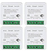WiFi Smart Switch Light Switch, Compatible with Alexa/Google Home, APP Remote Control, Voice Cont...