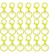 30Pcs Lobster Claw Clasps Keychain for Jewelry Making,Metal Lobster Clasp Swivel Trigger Clips wi...