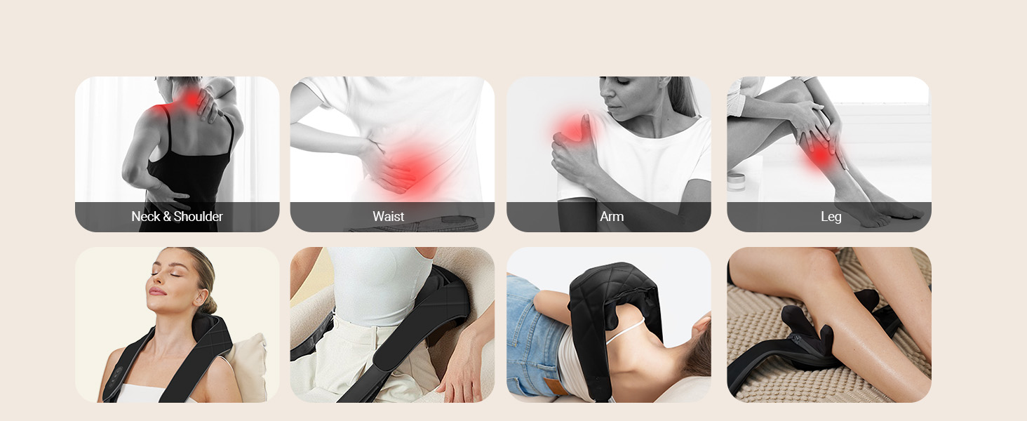 Massager with Heat for Neck, Back, Waist