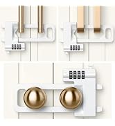 AST Code Cabinet Lock, 3 Pack, Keyless Double Door Drawer Lock, Short Ver | Keyless lockout to ca...