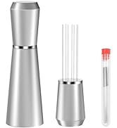 Jeymei WDT Espresso Distribution Tool, 0.35mm 8 Needle Coffee Stirrer with 8 Extra Needles, 304 S...
