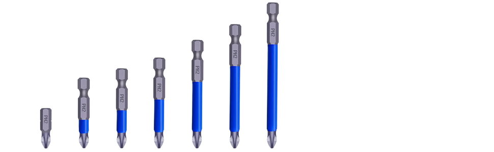 drill bits ph2, screwdriver heads set, magnetic driver bit set, electric screwdriver bit set