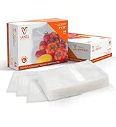 Vesta Precision 5 Mil Thicken Vacuum Sealer Bags, 8"x10" Precut (44 Count), Commercial Grade Punc...