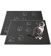 Andalus Medium Cat Litter Mat, Pack of 2 - Waterproof, Non-Slip & Easy to Clean Cat Litter Box Ma...