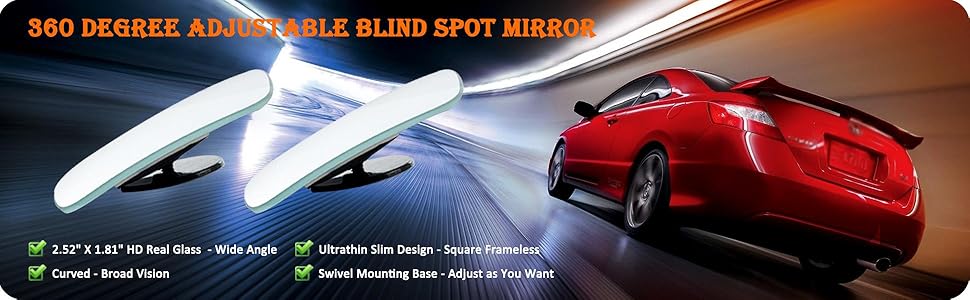 Ampper Square Blind Spot Mirror