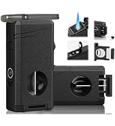 6-in-1 Windproof Triple Jet Flame Butane Torch Lighter with V-Shape Shear,Punch and Hold, Adjusta...