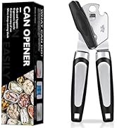 Multifunctional Stainless Steel Manual Can Opener and Bottle Opener, Heavy Duty Hand Held Can Ope...