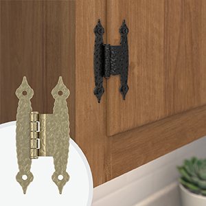 Butterfly H hinge on kitchen cabinet door
