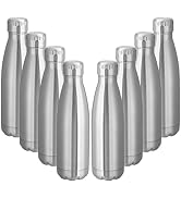VEGOND 17oz Stainless Steel Water Bottles Bulk, Reusable Metal Sports Water Bottle Keeps Drink Ho...
