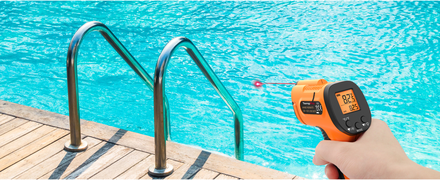 laser thermometer for pool spa heat detector thermal gun pool thermometer water thermometer