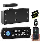 Smart Cabinet Lock, RFID Fingerprint Drawer Lock with Keypad Bluetooth APP, Biometric Electronic ...
