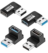 UCEC USB 90 Degree Adapter, 90 Degree USB Adapter 3.2, Vertical Up and Down Angle Horizontal Left...