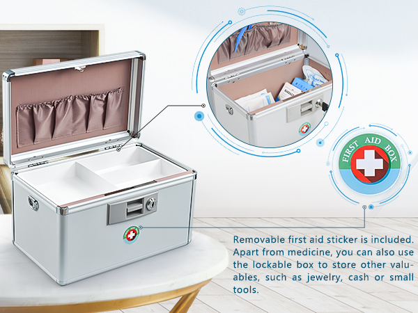 medication storage lock box