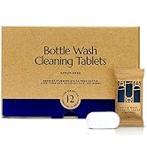 Cleanomic - Bottle Wash Cleaner Tablets (12 Pack) - Water Bottle Cleaning Tablets, Water Bottle C...