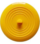 Large Silicone Tub Stopper,6 inches Drain Plug Stopper Flat Suction Cover for Bathtub Kitchen Bat...