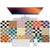 Office Desk Mat Large Mouse Pad Computer Desktop Cover Protector with Lycra Surface & Non-Slip Ru...