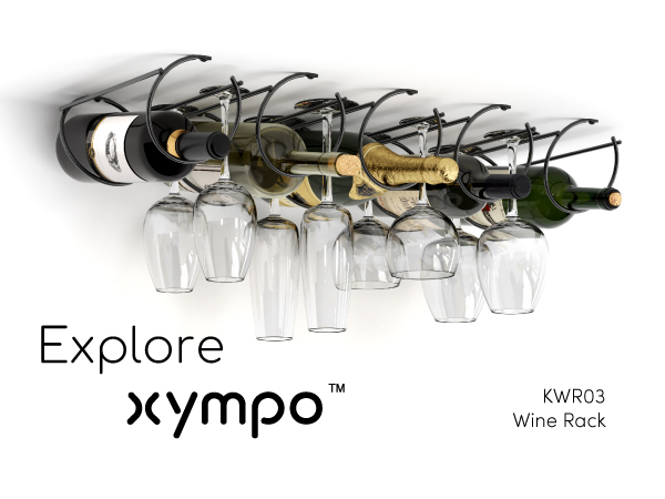 xympo Compact Undermount Wine Organizer