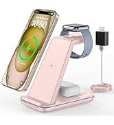 CIYOYO 3 in 1 Wireless Charging, Wireless Charger Stand for Multiple Apple Devices, Wireless Char...