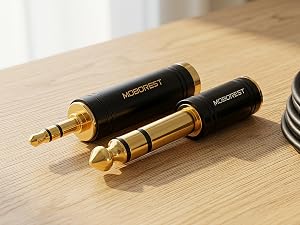 3.5mm to 1/4'' Stereo Audio Adapter, 3.5mm to 1/4'' (6.35mm) Headphone Adapter