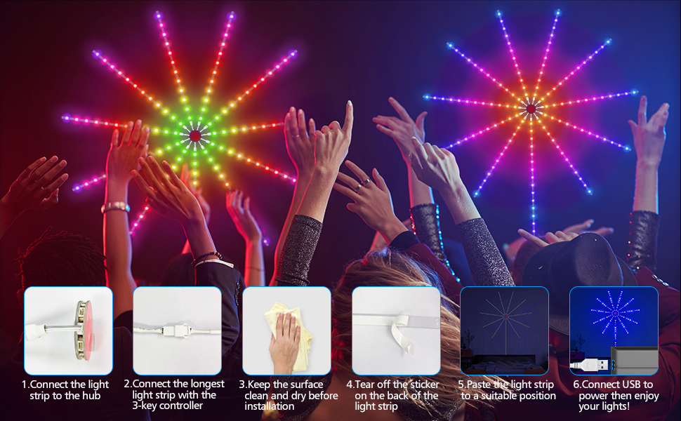 Smart Firework Led Lights
