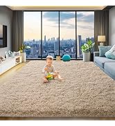 qulint 8x10 Area Rugs for Living Room, Large Fluffy Rug for Bedroom, Soft Shag Rugs Shaggy Fuzzy ...